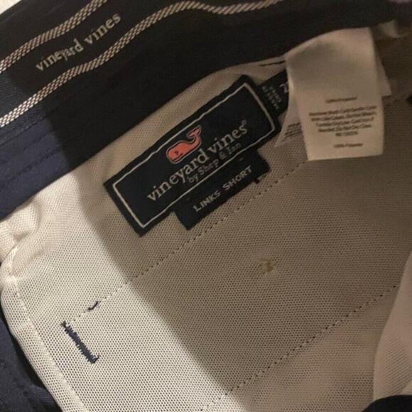 VINEYARD VINES LINKS SHORTS MEN SIZE 28 NAVY BLUE - Picture 7 of 12